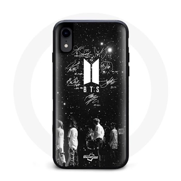 Coque - BTS - Iphone XS - Blød - Sort - Medlemmer af BTS