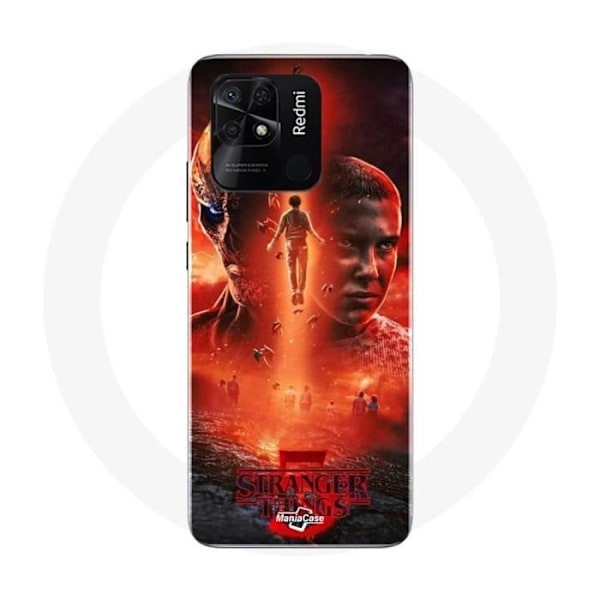 Coque - Maniacase - Xiaomi Redmi 10C - Mjuk - Svart - Stranger Things Säsong 5