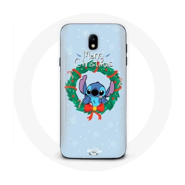 Coque pour Samsung Galaxy J7 2017 Stitch lumiö joulua sininen