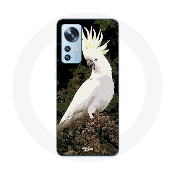 Skydd för Xiaomi Mi 12 / 12X Cacatuer Perroquets Vit på trädet