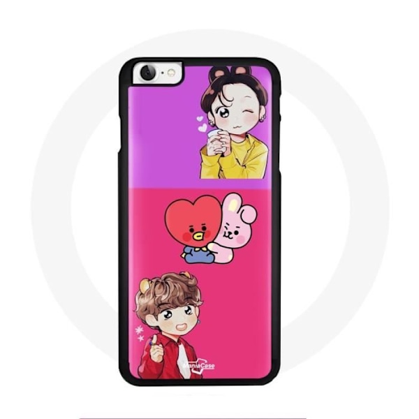 Coque för Iphone 5 BTS BT21 Cooky och Tata Bangtan V och Jungkook Fanart
