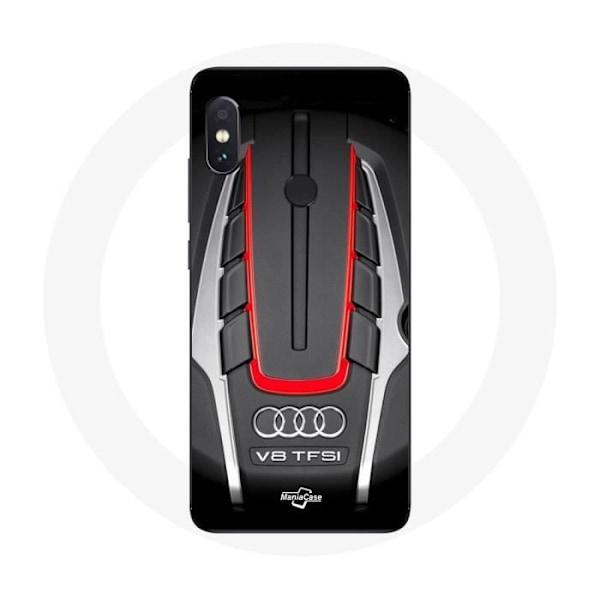 Coque för Xiaomi Redmi Note 5 Pro Audi S8 Logotyp röd