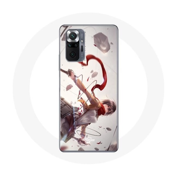 Coque för Xiaomi Redmi Note 10 Pro Mikasa Ackerman Attack on Titan Manga
