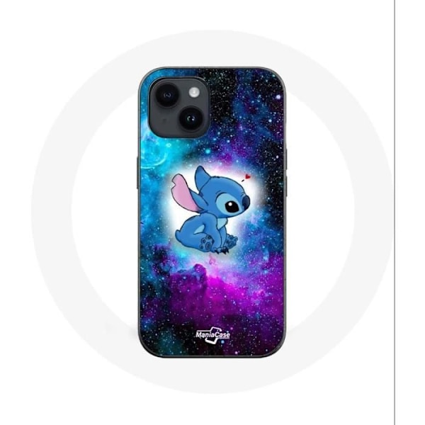 Skydd för Iphone 14 - Maniacase - Stitch Ohana - Mjuk - Färgglad - Blandad Färgad