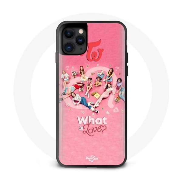 Coque pour Iphone 11 TWICE Logo Rouge Affiche What Is Love