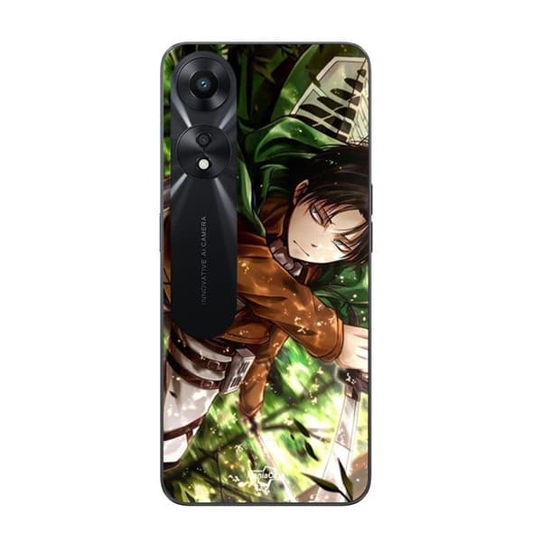 Oppo A78 5G - Coque Attack on Titan Levi Ackerman svart