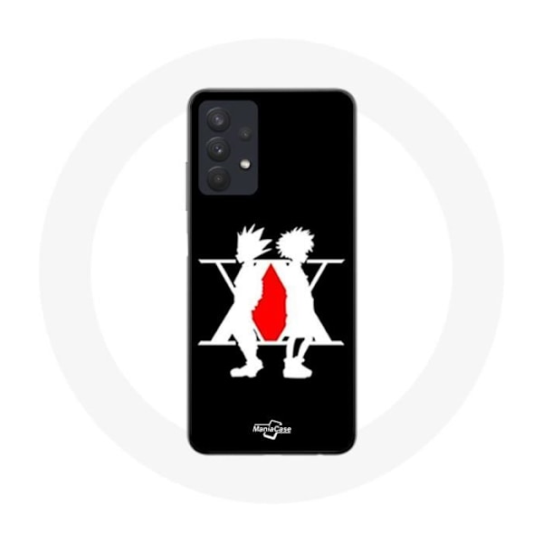 Coque för Samsung Galaxy A32 5G Hunter x Hunter Manga Logo Svart Bakgrund