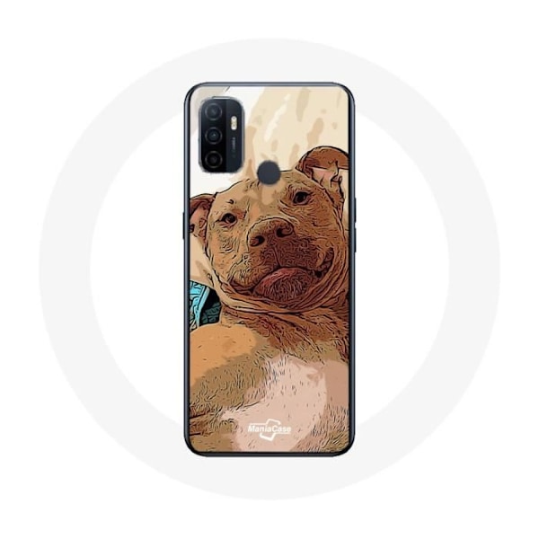 Coque Oppo A53 American Pit Bull Terrier Brun
