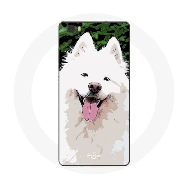 Coque för Huawei P8 Samoyed Vit Hundras