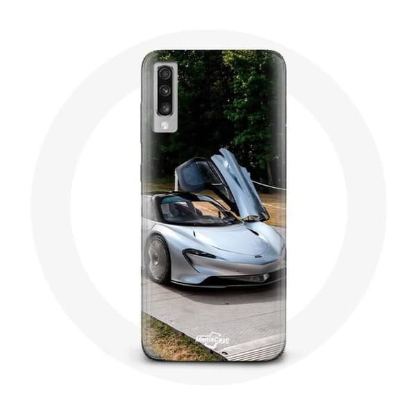 Coque - McLaren - Samsung Galaxy A70 - Blød - Sporty - Grå Grå