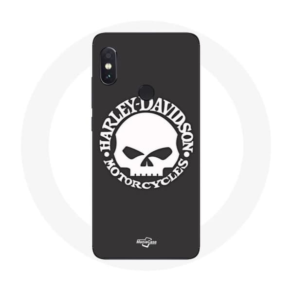Coque - Harley Davidson - Xiaomi Redmi Note 5 Pro - Blød - Sort - Dødningehoved