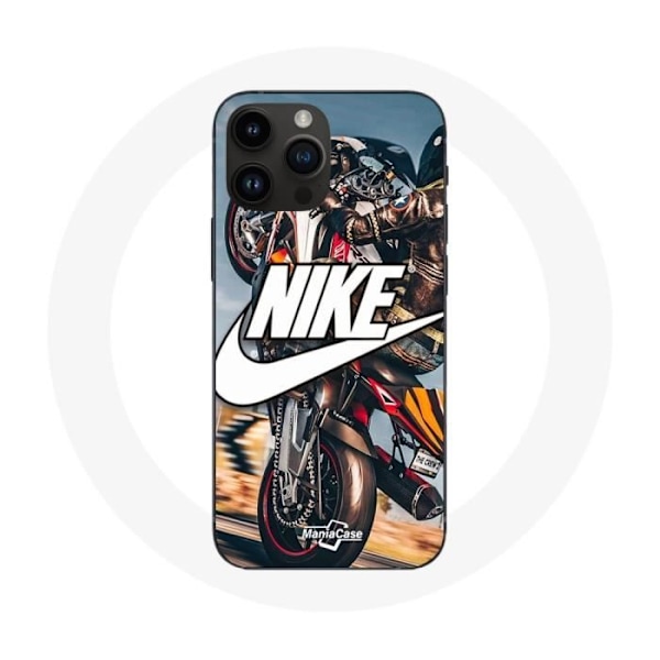 Coque - Maniacase - Iphone 14 Pro - Nike-logga - Silikon - Mjuk svart