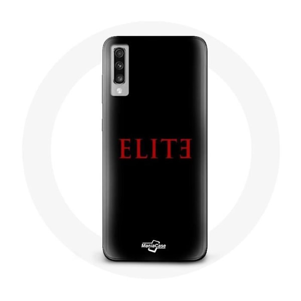 Coque - Elite - Samsung Galaxy A50 - Röd Logotyp - Mjuk - Syntetiskt Skydd röd svart
