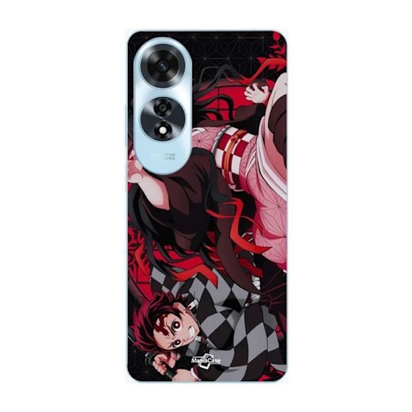 Coque för Oppo A60 Demon Slayer Tanjiro Nezuko Attack Combat Maniacase
