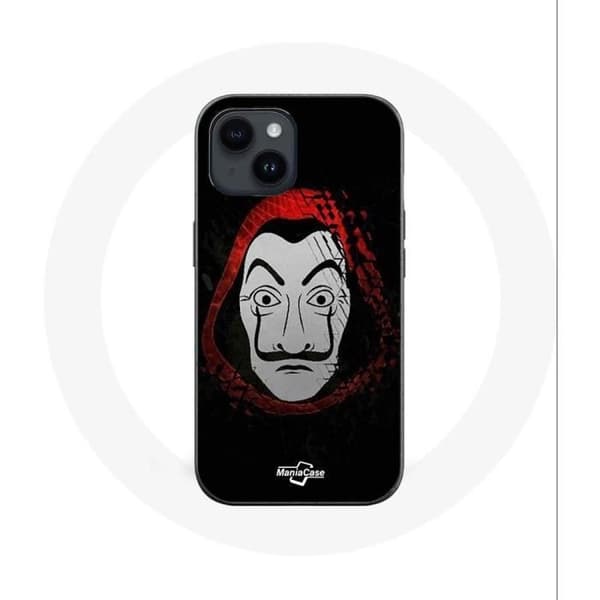 Coque - Maniacase - Iphone 14 - Sort - Blød - Maske La Casa de Papel
