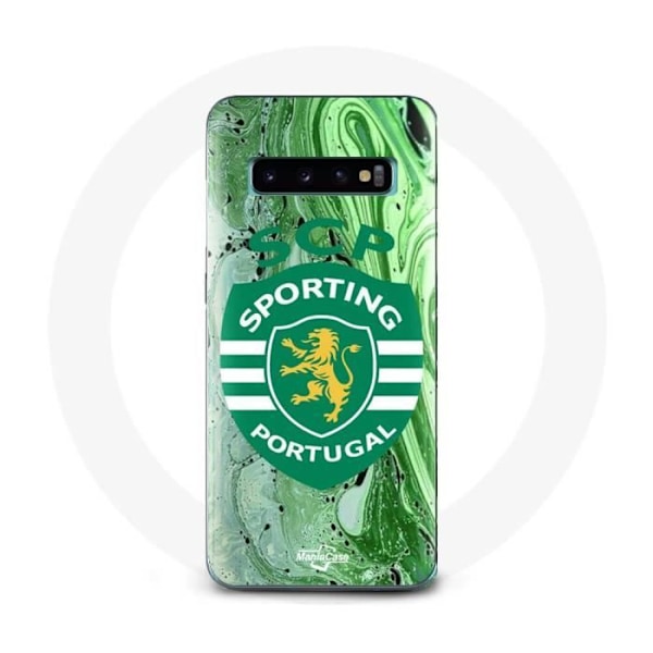 Coque Samsung Galaxy S10 SCP Sporting Portugal grön bakgrund