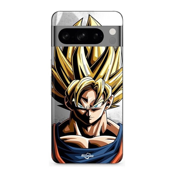 Coque - MANIACASE - Google Pixel 8a Pro - Goku Dragon Ball Z - Mjuk - Svart Svart