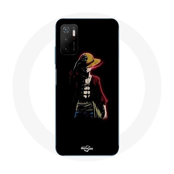 Coque Maniacase för Xiaomi Poco M3 Pro 5G one piece manga anime luffy svart bakgrund