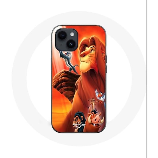 Coque - Maniacase - Iphone 14 - Mjuk - Svart - Lejonkungen