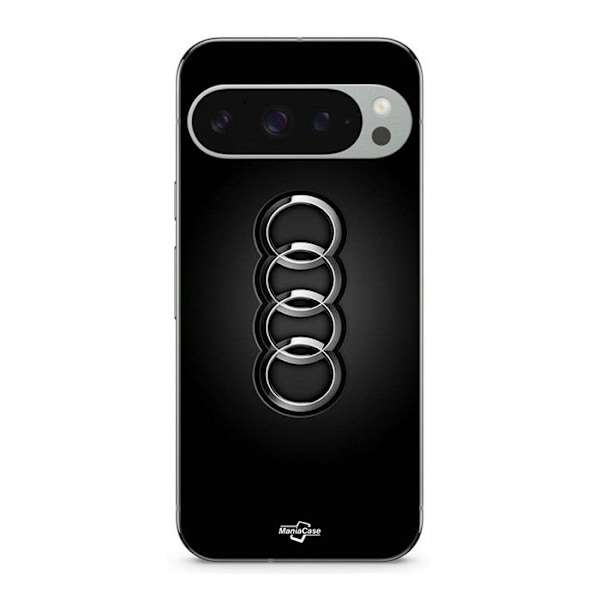 Telefonfodral - MANIACASE - Google Pixel 9 Pro XL - Flexibelt - Svart - Audi-logga Svart