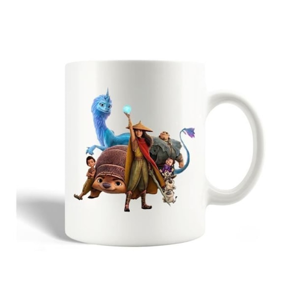 Mugg Maniac i Keramik Vit Raya och den Sista Draken