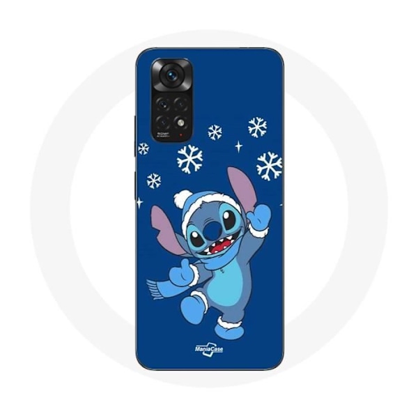 Coque - Xiaomi - Redmi Note 11 4G - Mjuk - Snötäcke Jul - Blå Blå
