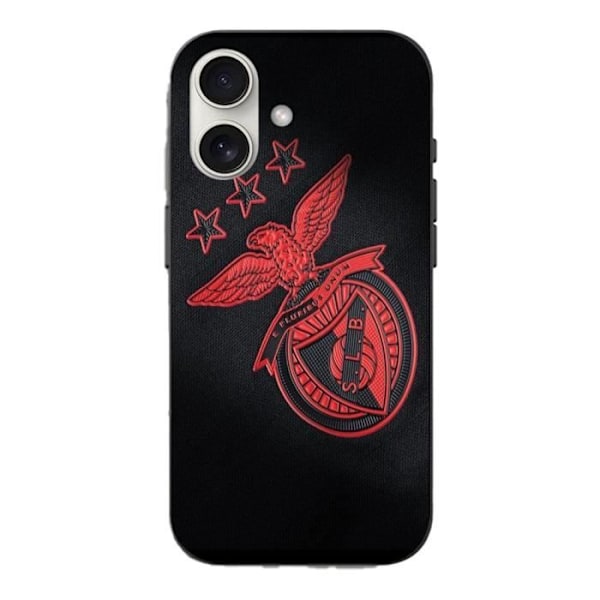 Coque Iphone 16 Plus slb benfica svart bakgrund
