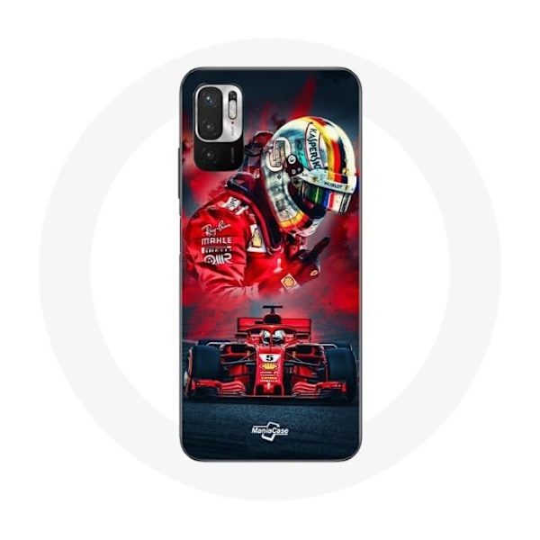 Skydd för Xiaomi Redmi Note 10 5G Formel 1 Sebastian Vettel F1-förare Röd