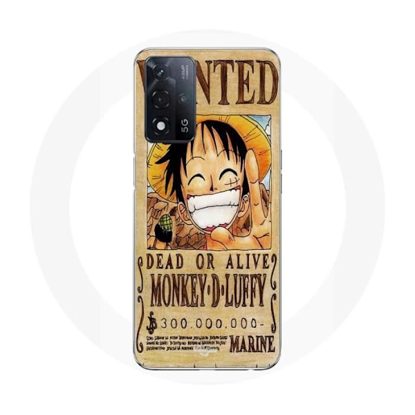 Coque Maniacase för Oppo A93s 5G One Piece Wanted Poster Monkey D. Luffy