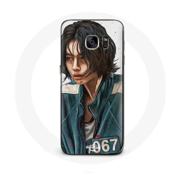 Cover til Samsung Galaxy S6 Edge Squid Game Kang Sae Byeok Nummer 067