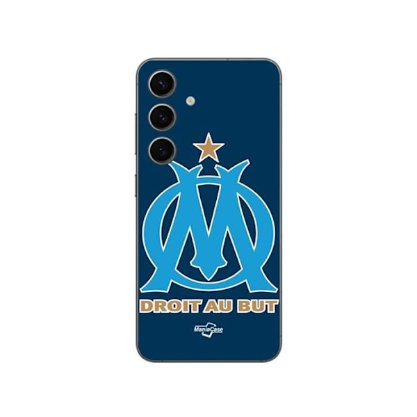 Coque Samsung Galaxy S24 plus logotyp om Olympique de Marseille blå Fond Maniacase