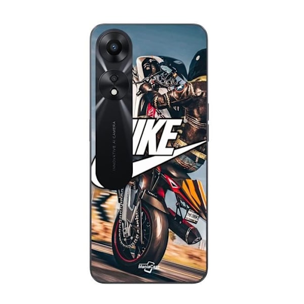 Coque för Oppo A78 5G nike-logotyp vit motorhjul Maniacase