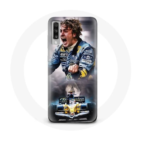 Coque för Samsung Galaxy A70 Formel 1 Fernando Alonso F1-förare