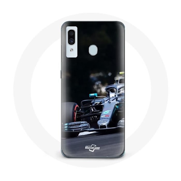 Coque för Samsung Galaxy A30 Formule 1 Valtteri Bottas F1-förare Svart