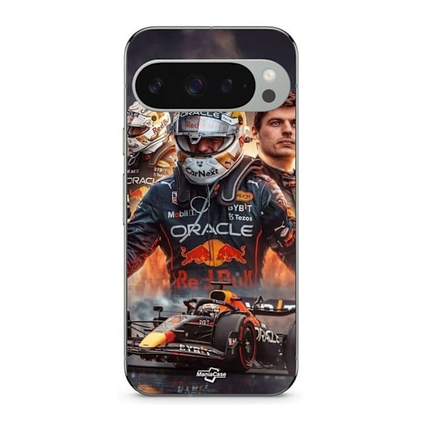 Coque - MANIACASE - Google Pixel 9 Pro - Mjuk - Svart - Max Verstappen F1 Svart