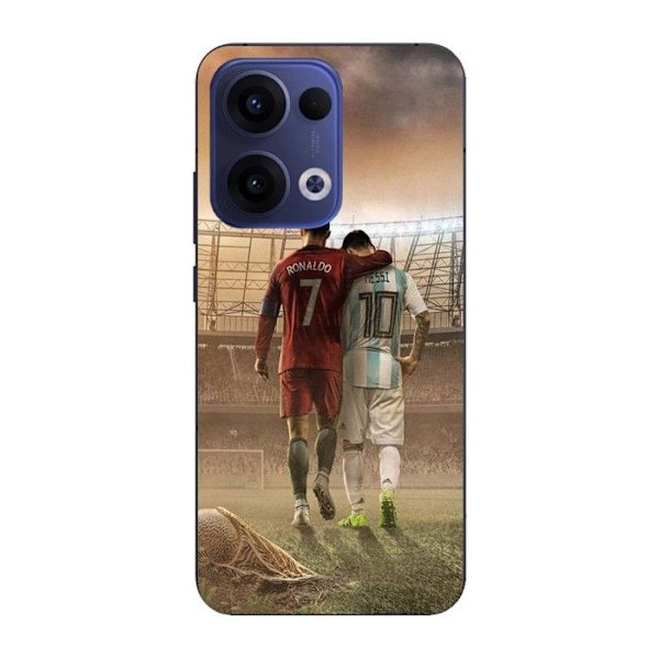 Coque Maniacase för Oppo Reno 13 5g Cristiano Ronaldo Messi Goat Svart