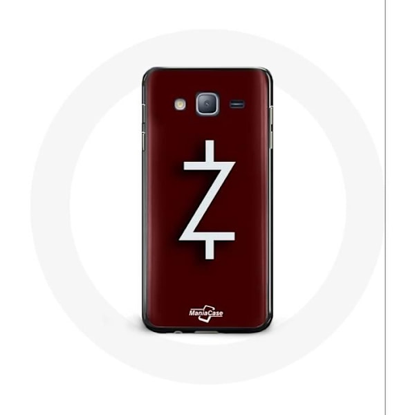 Coque för Samsung Galaxy J7 Ozark Säsong 4 Logotyp Z Vit Röd Bakgrund