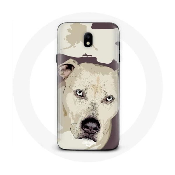 Skydd för Samsung Galaxy J5 2017 Vit Pitbull Hund