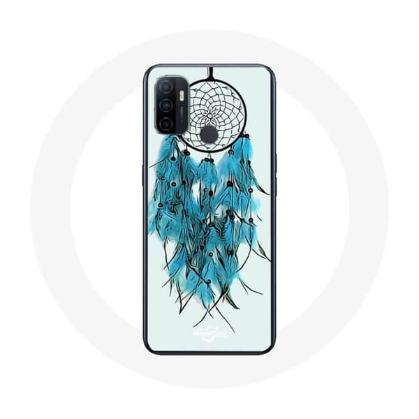 Coque Oppo A53 Drömfångare Blå Vit Bakgrund