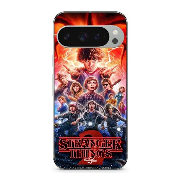 Coque - MANIACASE - Google Pixel 9 Pro - Flexibel - Svart - Stranger Things säsong 2 Svart