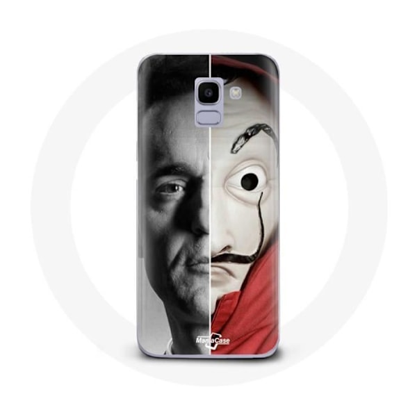 Coque för Samsung Galaxy J6 2018 La casa de papel Berlin Mask Split
