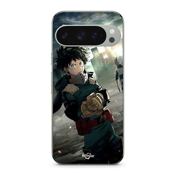 Coque - MANIACASE - Google Pixel 9 Pro - Silikon - Mjuk - My Hero Academia Svart
