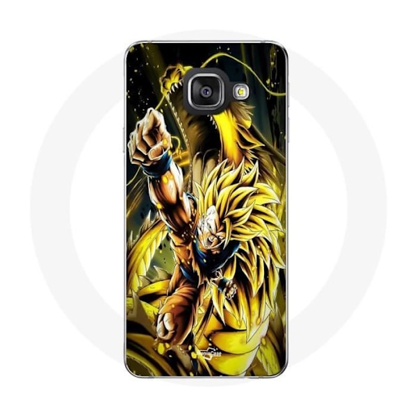Coque Maniacase för Samsung Galaxy A3 2016 Son Goku Super Saiyan SSJ3 Drakattacke