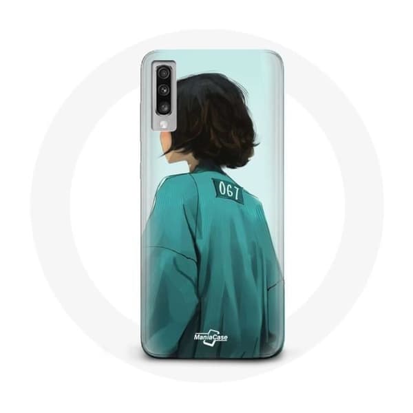 Coque - Samsung - Galaxy A70 - Blød - Grøn - Squid Game Kang Sae Byeok 067