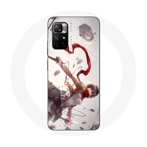 Fodral - MANIACASE - Redmi Note 11 5G - Mikasa Ackerman - Attack on Titan - Mjuk