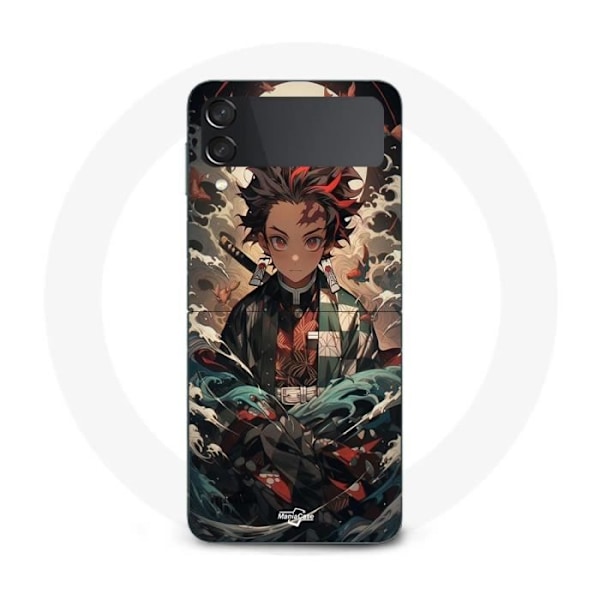 Coque - Samsung - Galaxy Z Flip3 - Souple - Demon Slayer - Tanjiro - Vit