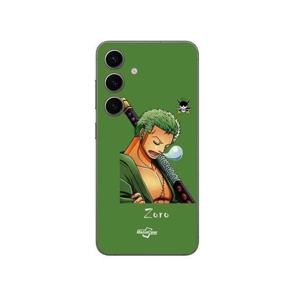Coque - Maniacase - Samsung Galaxy S24 Plus - Roronoa Zoro - Blød - Grøn