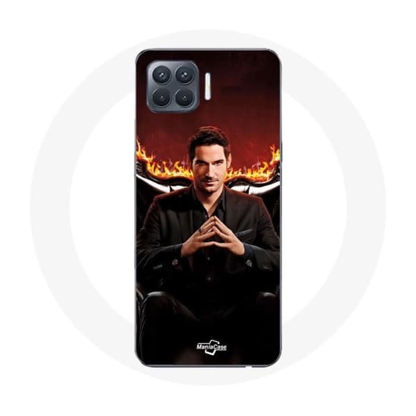 Coque - Oppo - A93 - Lucifer Morningstar - Blød - Sort - Beskyttelse