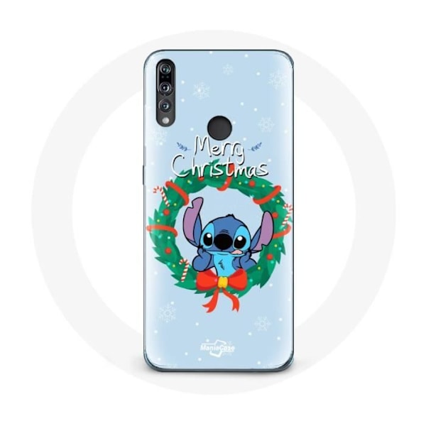 Coque för Huawei P30 Lite Stitch snö glad jul blå