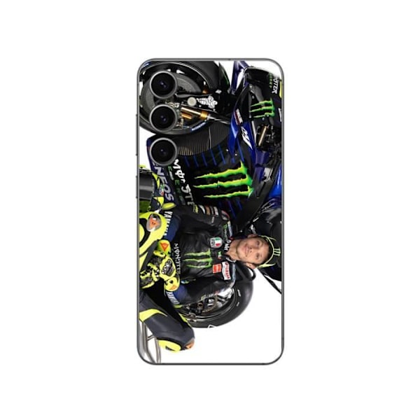Coque - Monster Energy Yamaha - Samsung Galaxy S24 Plus - Souple - Noir - Motif Valentino Rossi